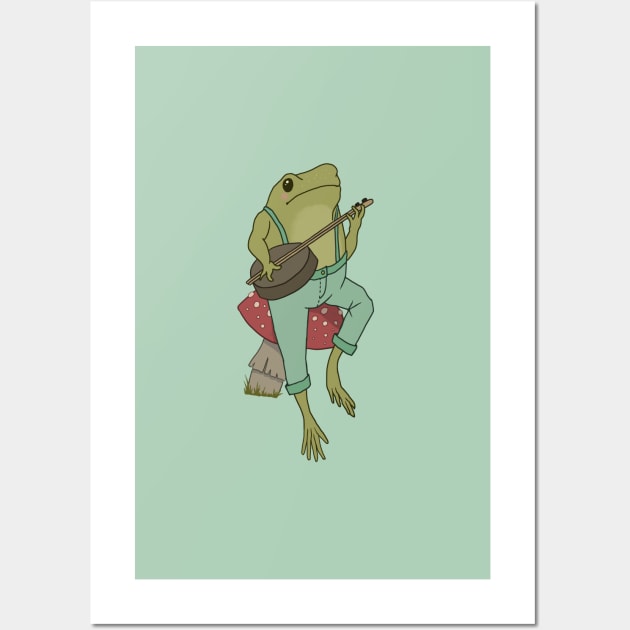 Cottagecore Froggy Art: World of Frogs, Mushrooms, and Magic Wall Art by Ministry Of Frogs